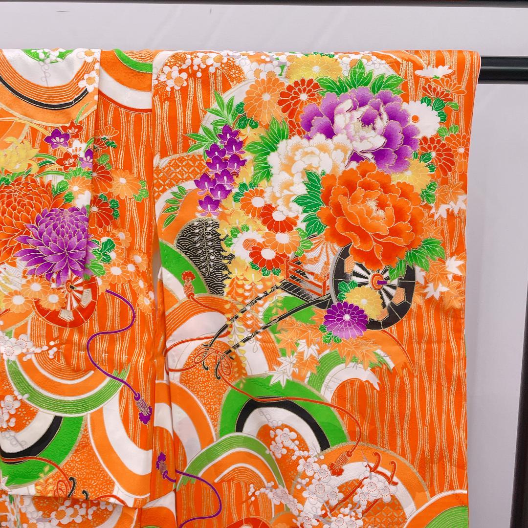 Y★4046★ 子供着物 七五三 女の子 四つ身 単品