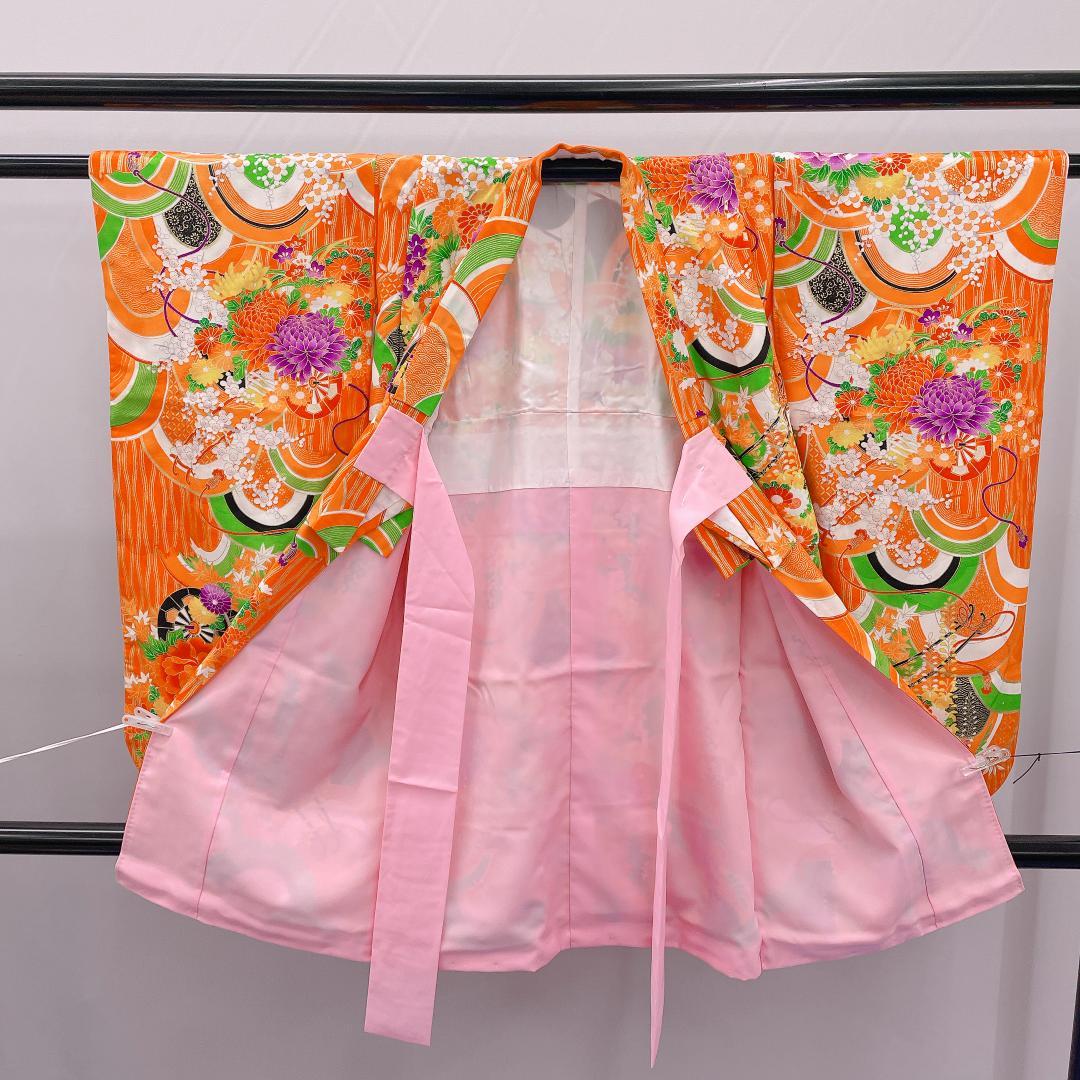 Y★4046★ 子供着物 七五三 女の子 四つ身 単品