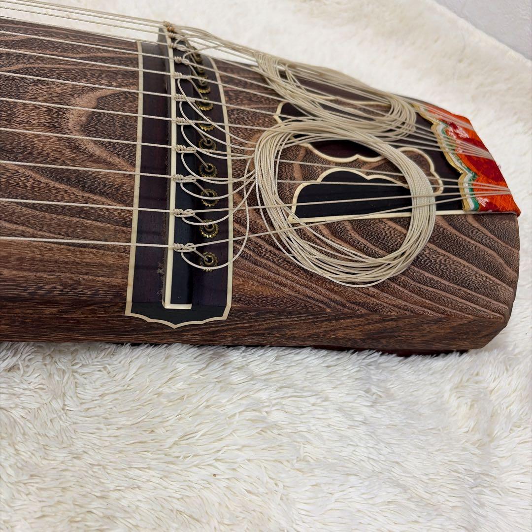 小川謹製 琴 13弦 全長約186cm 和楽器 琴柱付き ジャンク 現状品
