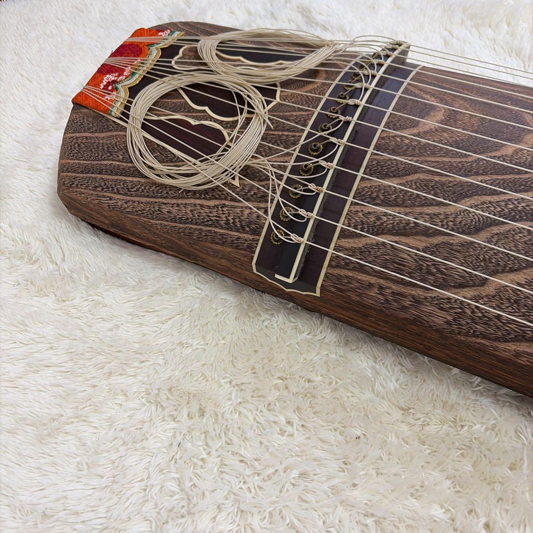 小川謹製 琴 13弦 全長約186cm 和楽器 琴柱付き ジャンク 現状品