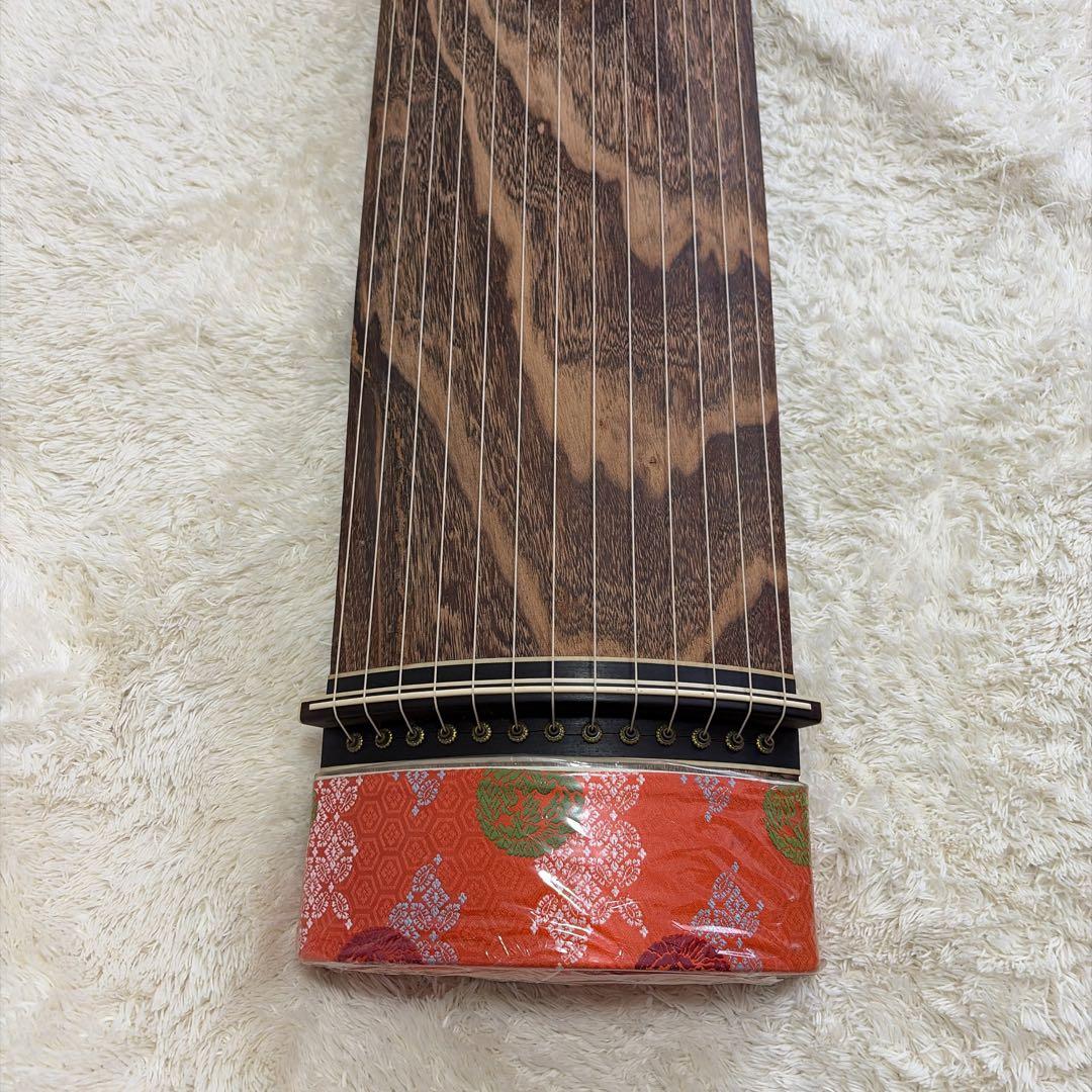 小川謹製 琴 13弦 全長約186cm 和楽器 琴柱付き ジャンク 現状品