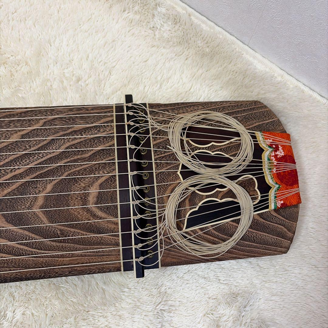 小川謹製 琴 13弦 全長約186cm 和楽器 琴柱付き ジャンク 現状品