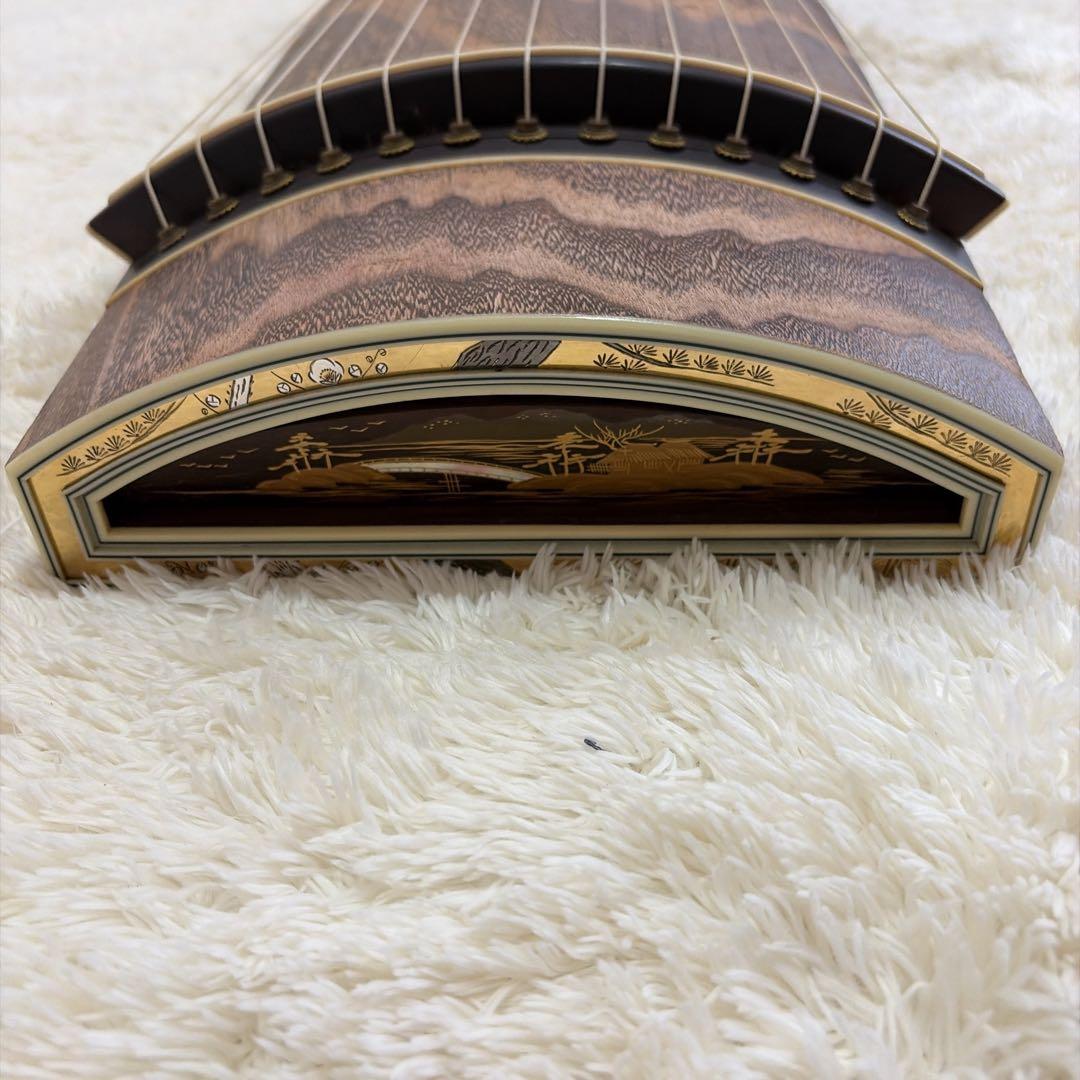 小川謹製 琴 13弦 全長約186cm 和楽器 琴柱付き ジャンク 現状品