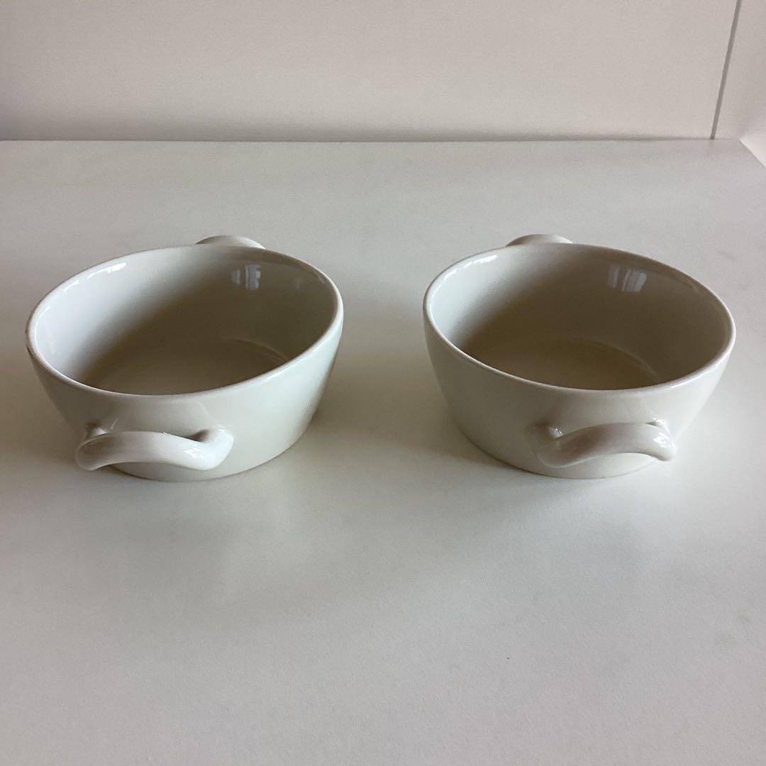 HOGANASKERAMICホガナスケラミックダブルハンドルスープカップ2個