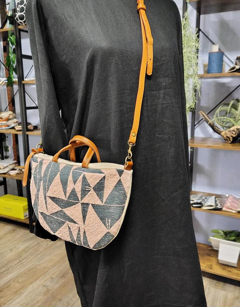 ミナペルホネン/パズルperhonen puzzleピンク×BE/ミニラウンド