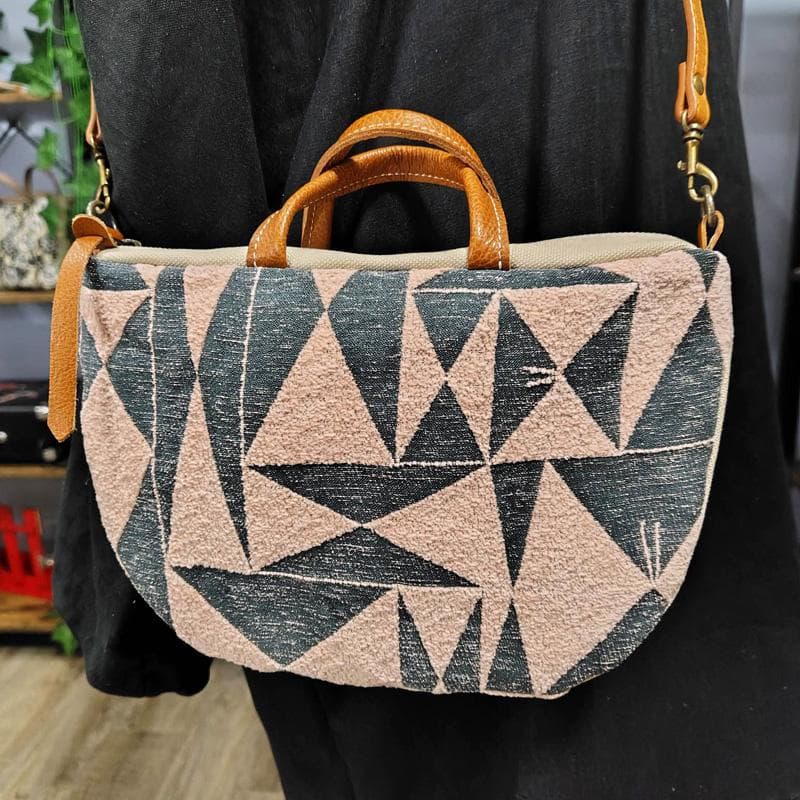 ミナペルホネン/パズルperhonen puzzleピンク×BE/ミニラウンド