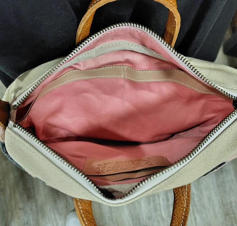 ミナペルホネン/パズルperhonen puzzleピンク×BE/ミニラウンド