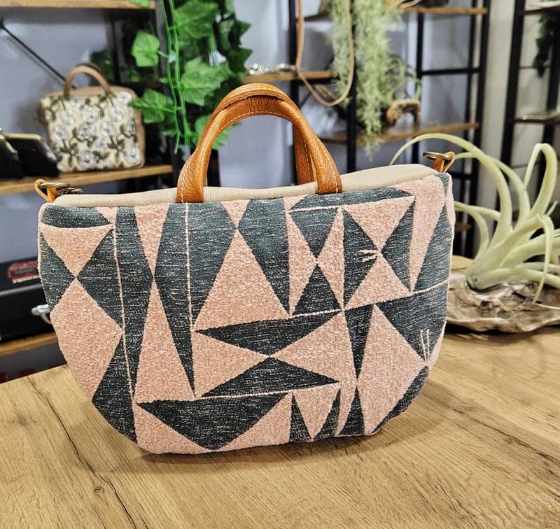 ミナペルホネン/パズルperhonen puzzleピンク×BE/ミニラウンド