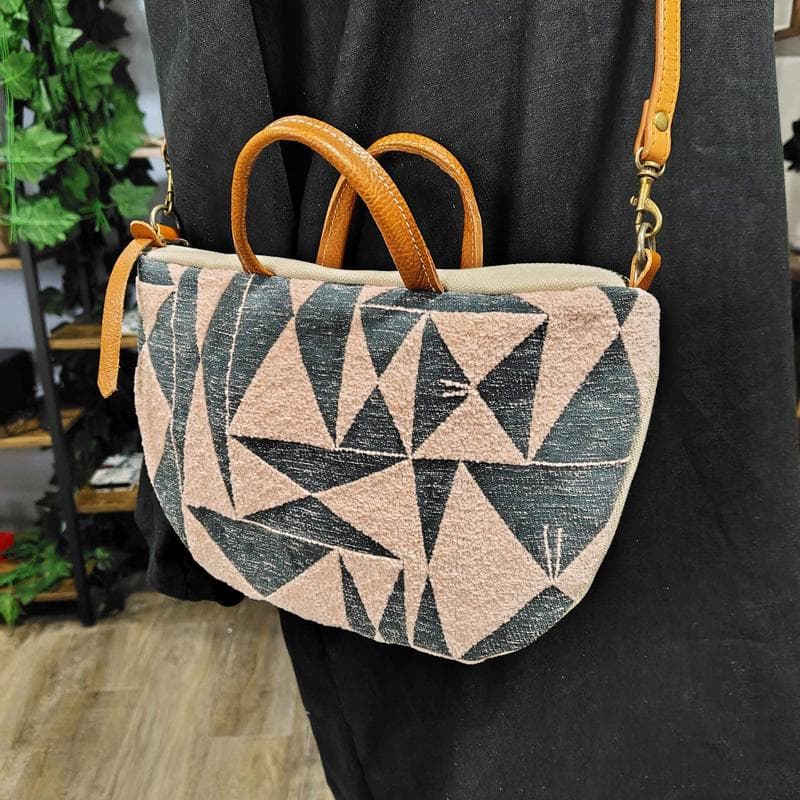 ミナペルホネン/パズルperhonen puzzleピンク×BE/ミニラウンド