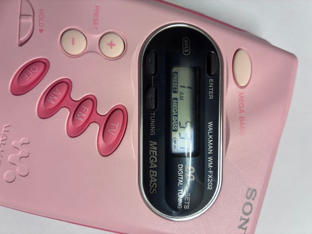 SONY WM-FX202 ピンク カセットプレーヤー、動作品