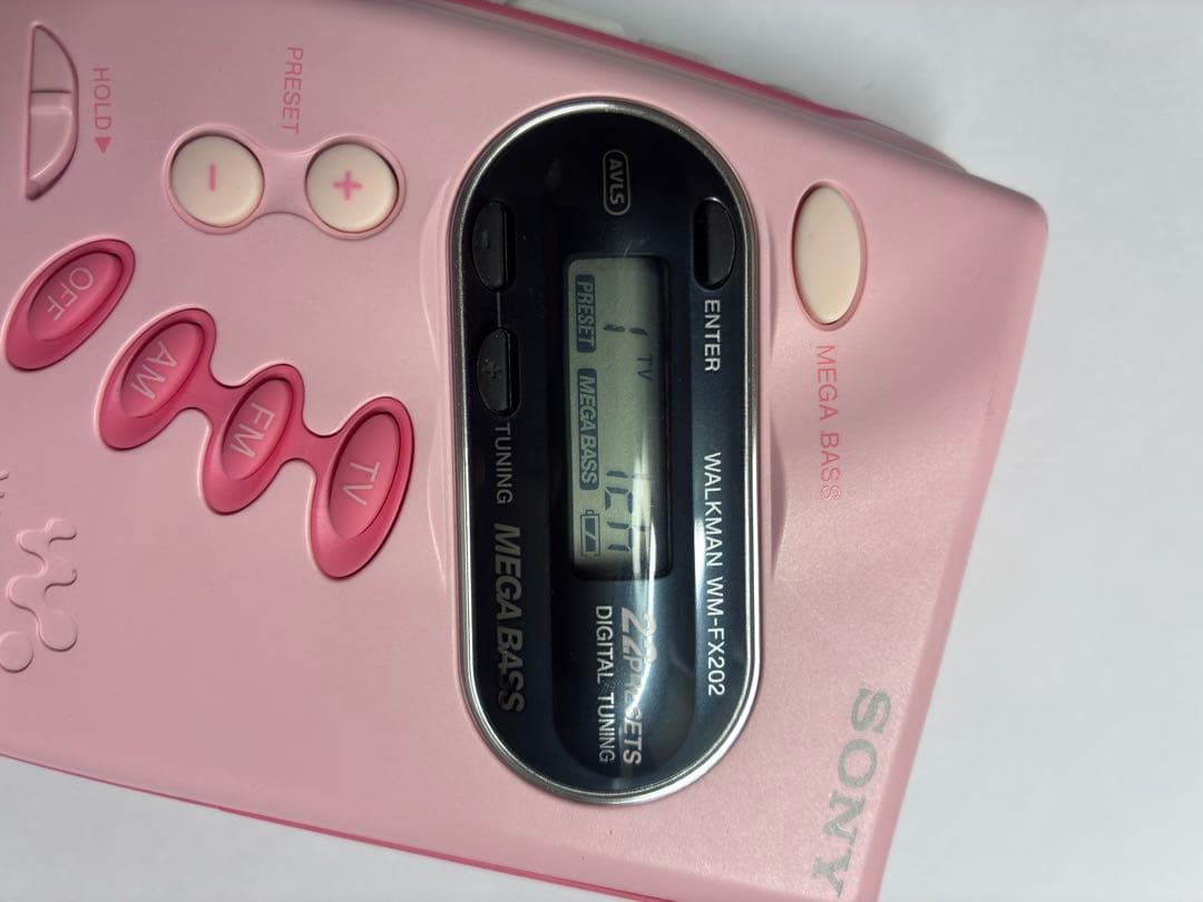 SONY WM-FX202 ピンク カセットプレーヤー、動作品