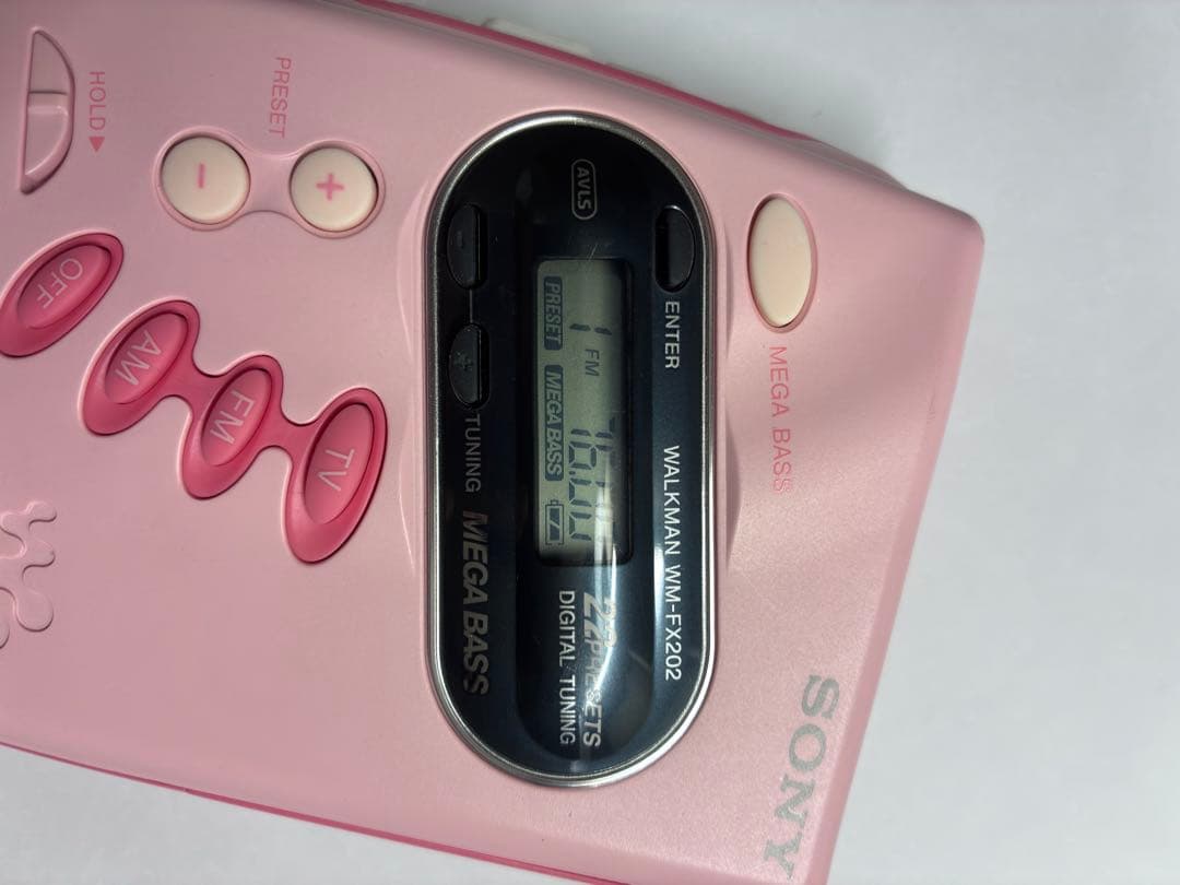 SONY WM-FX202 ピンク カセットプレーヤー、動作品