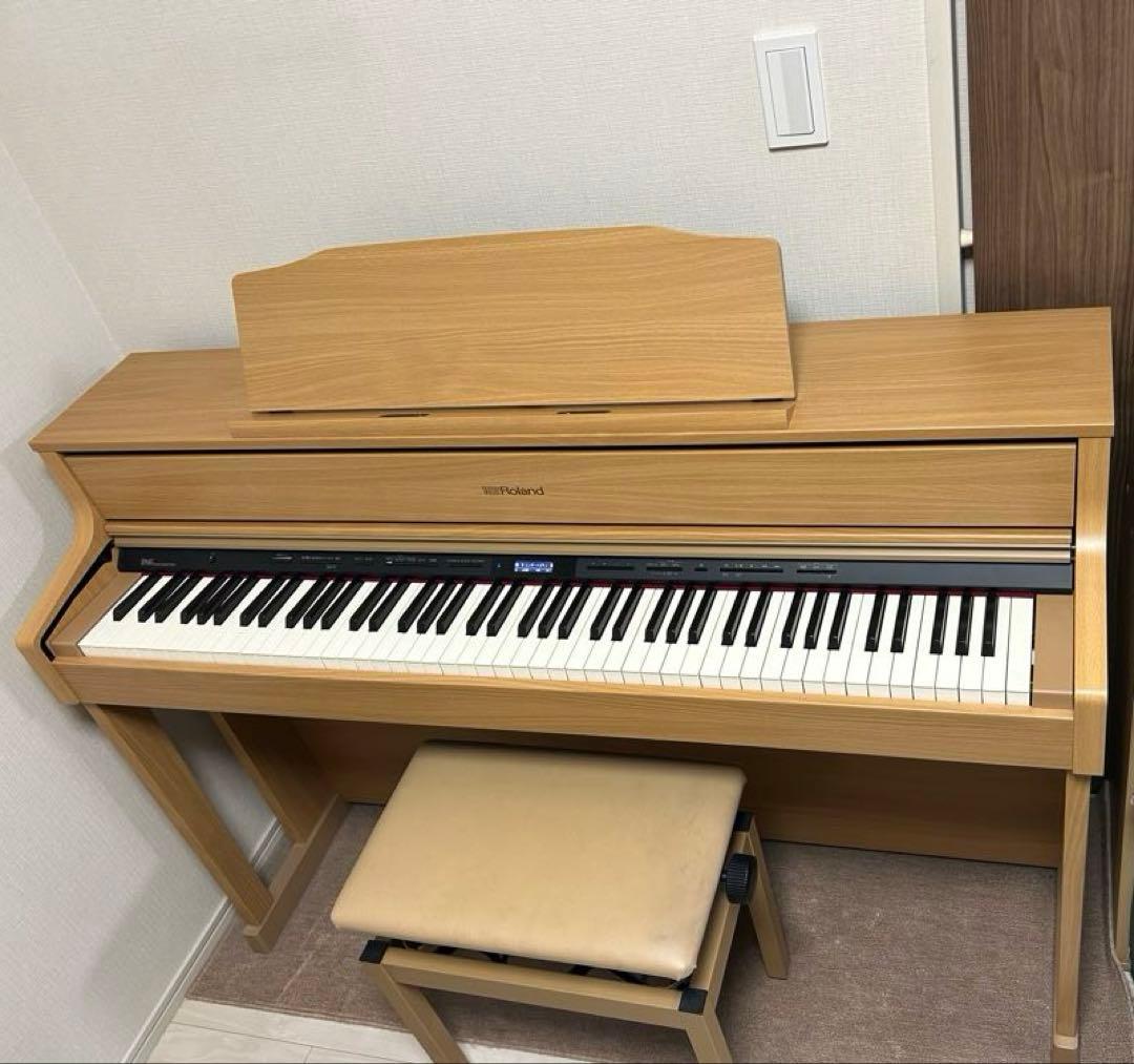 極美品・本格派！Roland のハイブリッド鍵盤HP605NB 電子ピアノ