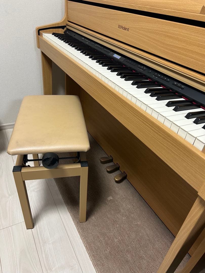 極美品・本格派！Roland のハイブリッド鍵盤HP605NB 電子ピアノ