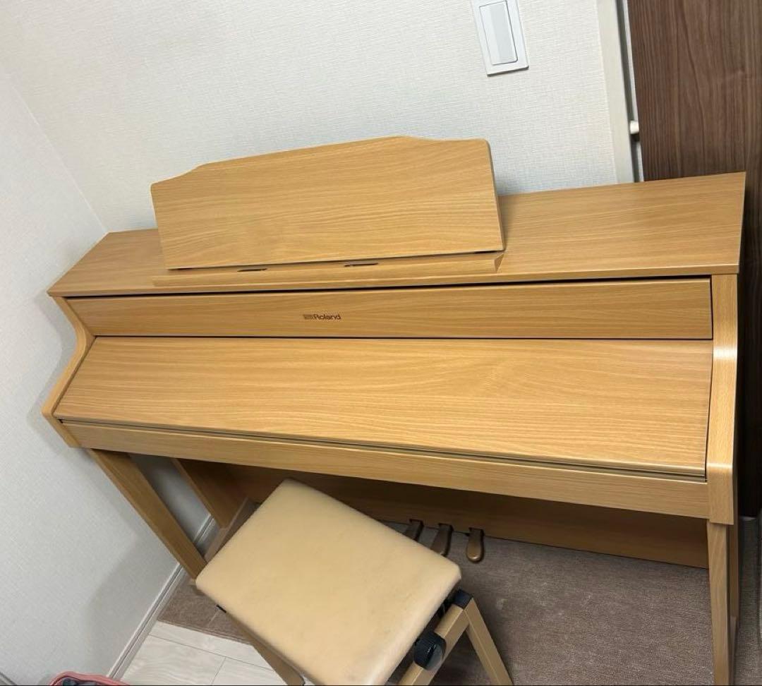 極美品・本格派！Roland のハイブリッド鍵盤HP605NB 電子ピアノ