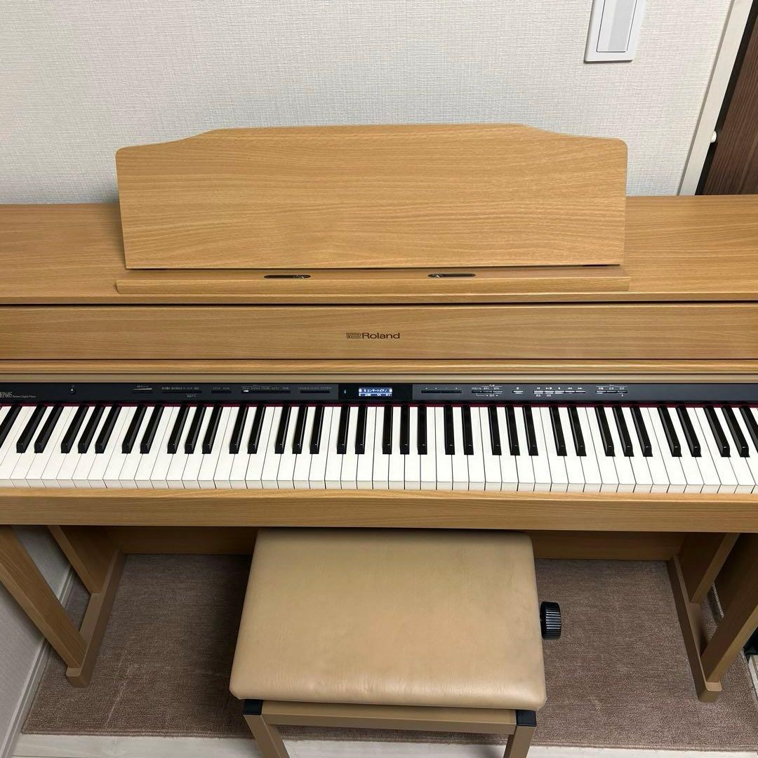 極美品・本格派！Roland のハイブリッド鍵盤HP605NB 電子ピアノ