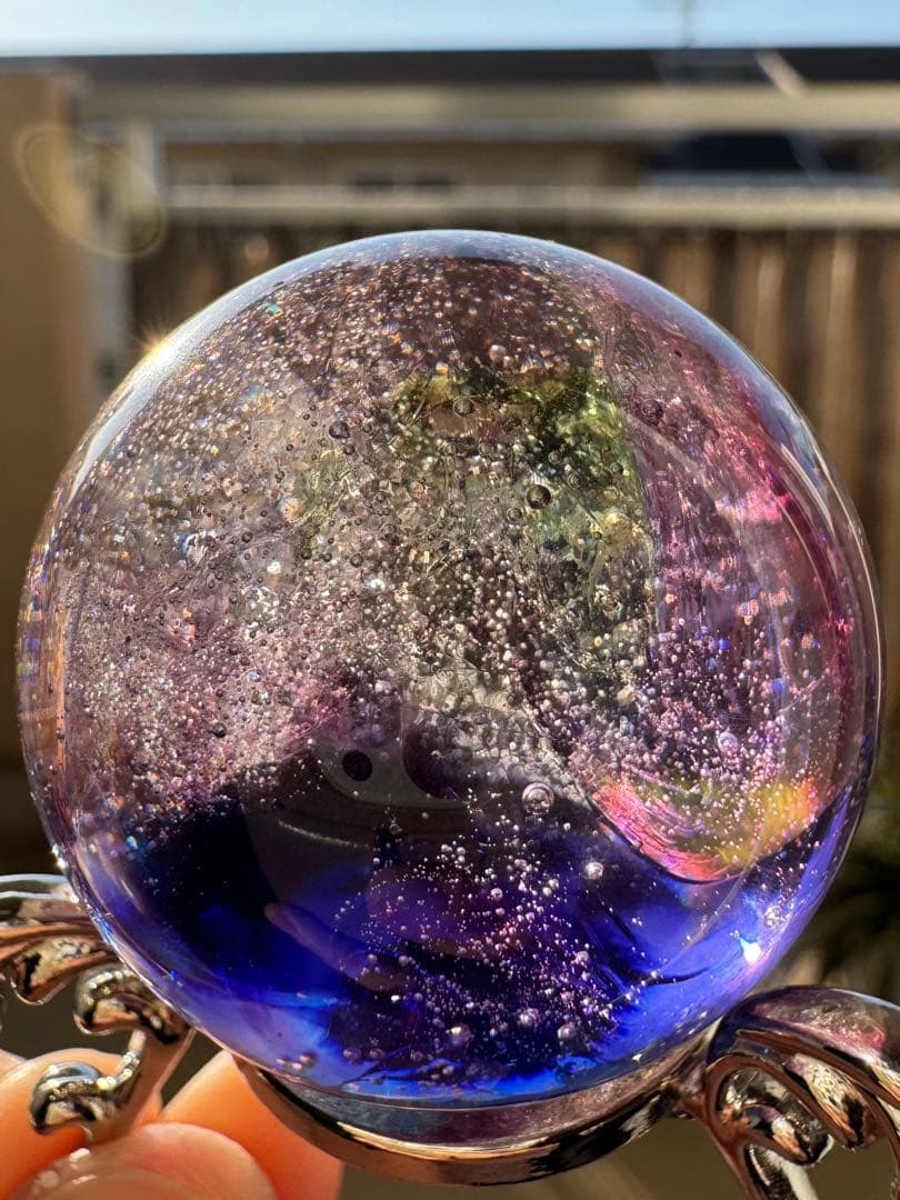 シエラネバダ産 アンダラクリスタル スフイア マルチカラー