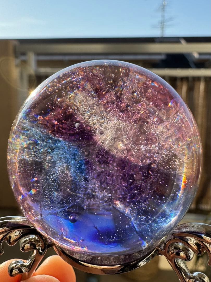 シエラネバダ産 アンダラクリスタル スフイア マルチカラー