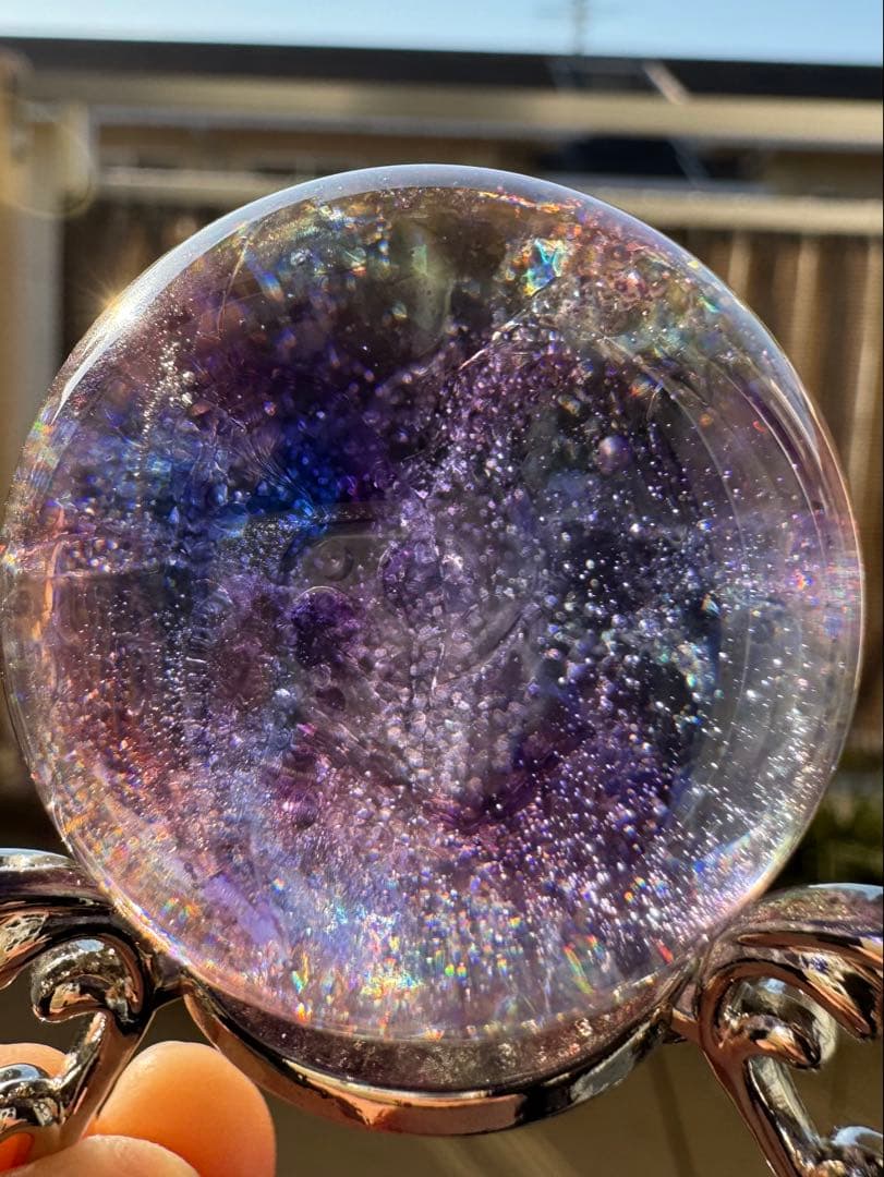 シエラネバダ産 アンダラクリスタル スフイア マルチカラー