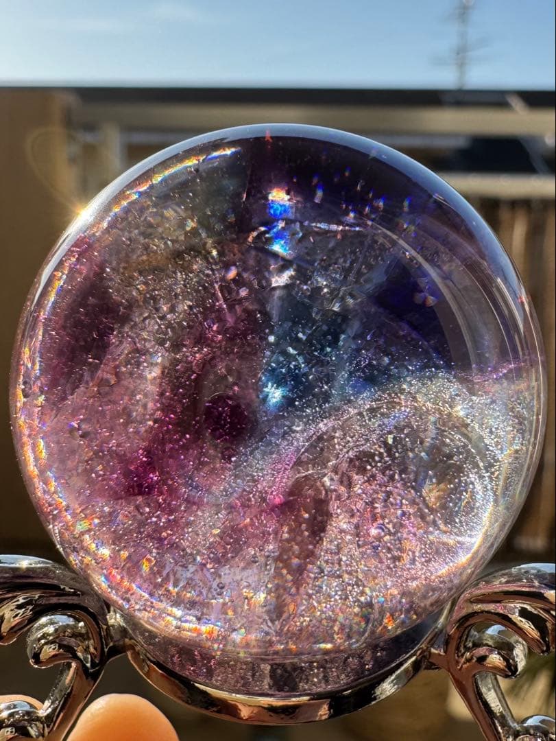 シエラネバダ産 アンダラクリスタル スフイア マルチカラー