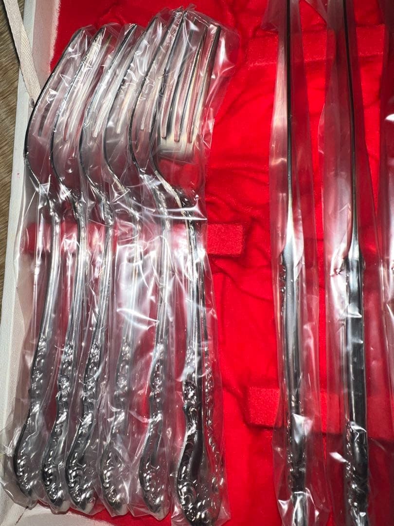 未使用:ステンレス製カトラリーセット 6本入り