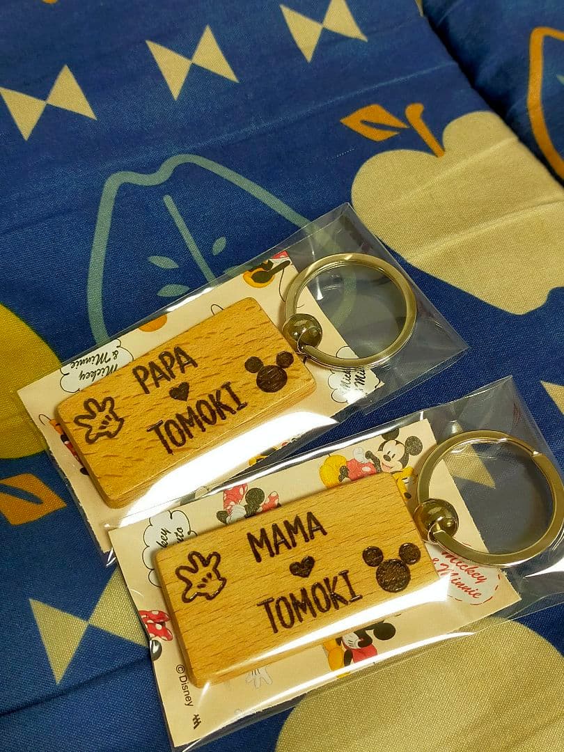 ウッドバーニング キーホルダー 名入れ 無料 名前 名前入り イニシャル