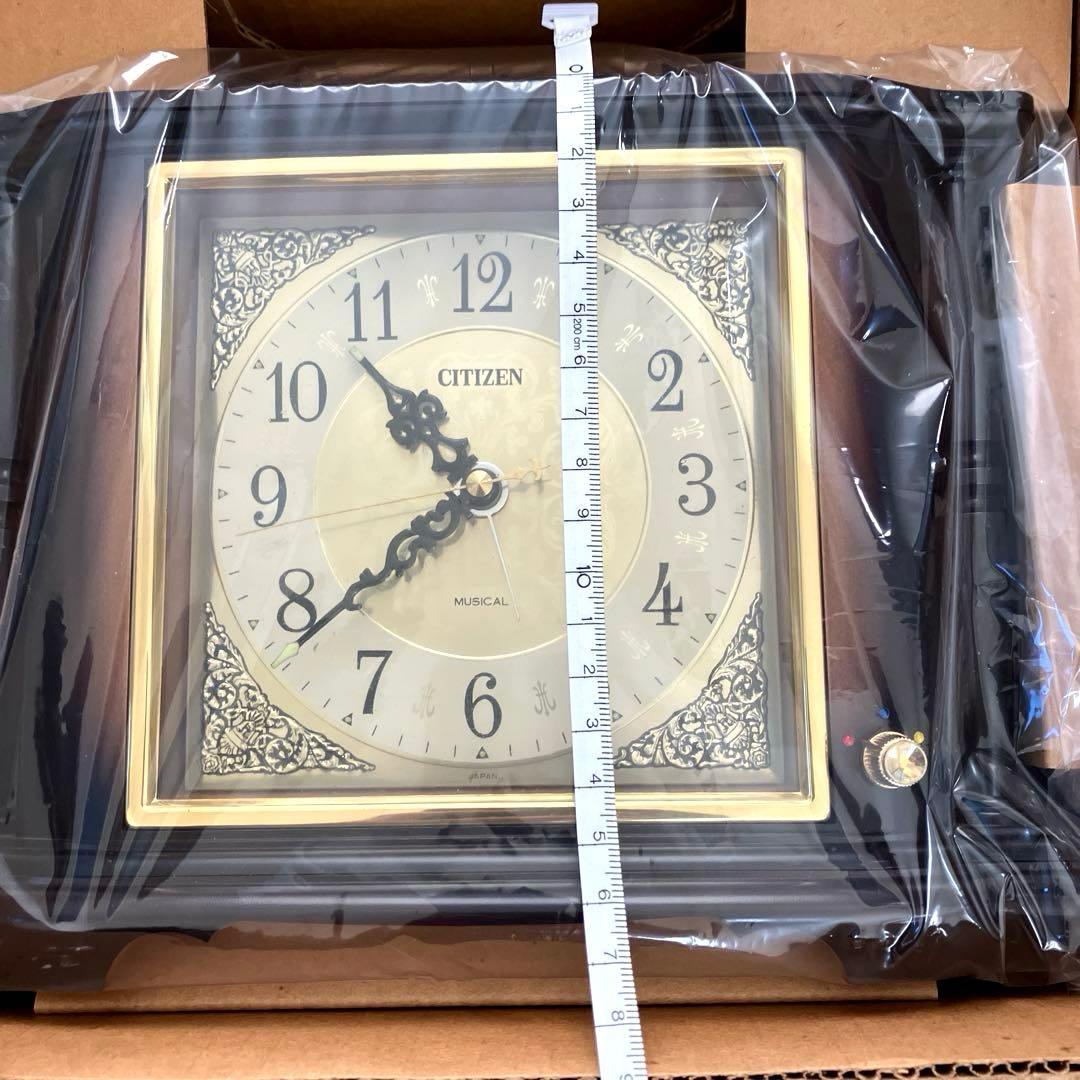 【新品未使用】CITIZEN シチズン　オルゴール時計　置き時計　昭和レトロ