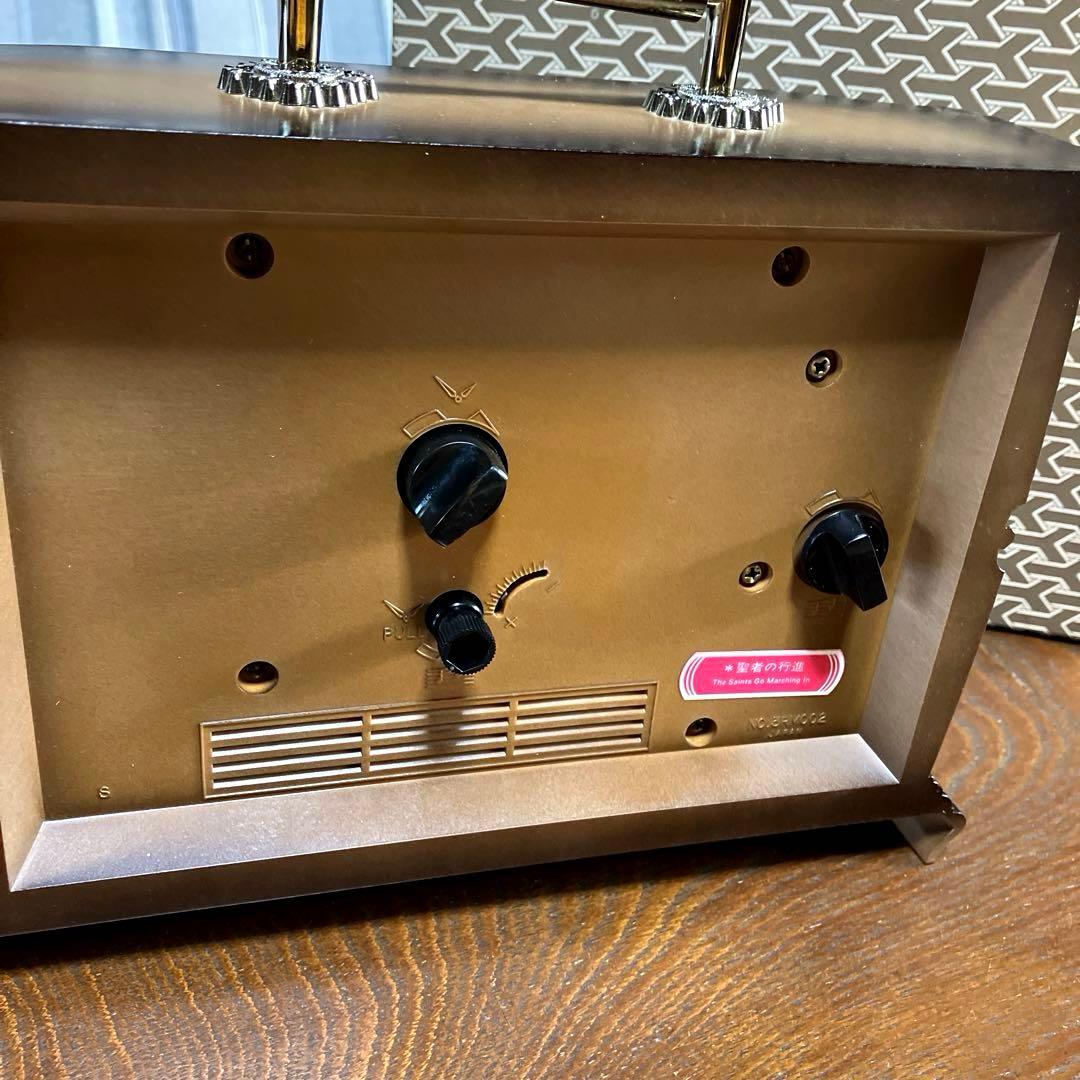 【新品未使用】CITIZEN シチズン　オルゴール時計　置き時計　昭和レトロ