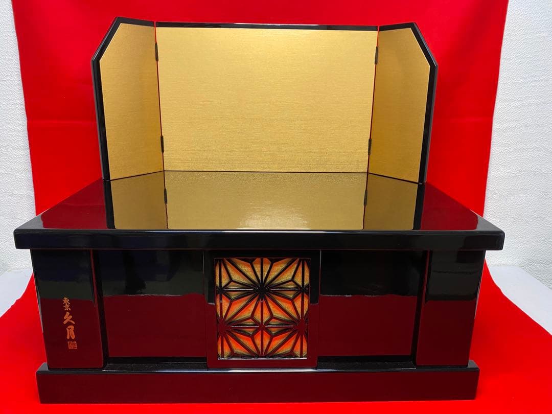 東京久月　雛人形　親王飾り収納セット・サイズ間口約６０×奥行約３４×高さ約５２㎝