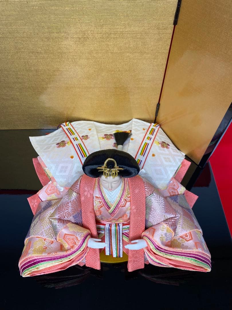 東京久月　雛人形　親王飾り収納セット・サイズ間口約６０×奥行約３４×高さ約５２㎝