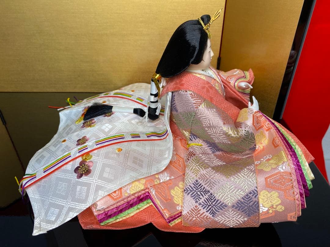 東京久月　雛人形　親王飾り収納セット・サイズ間口約６０×奥行約３４×高さ約５２㎝