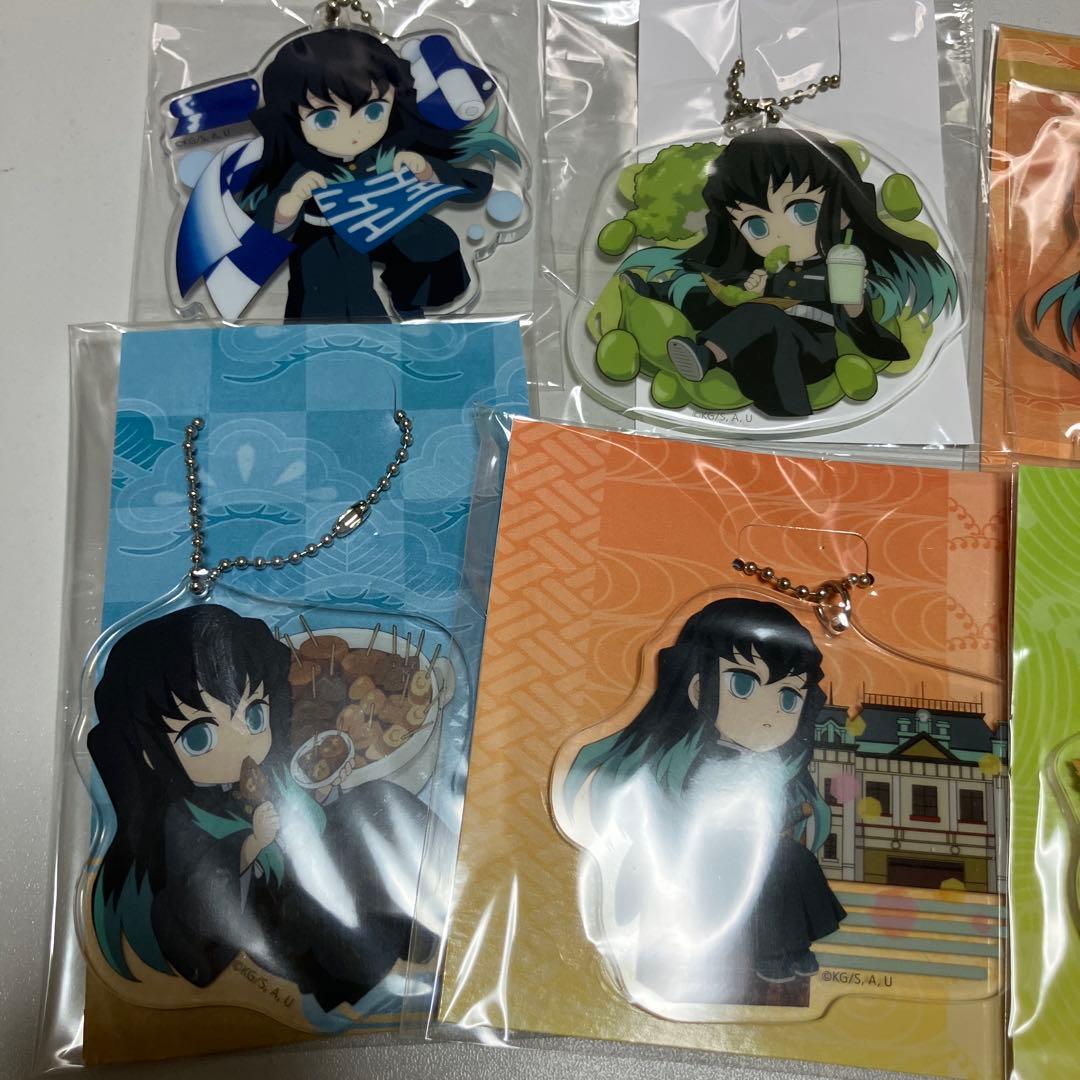 鬼滅の刃 全集中展 ご当地アクリルチャーム　8点　まとめ売り
