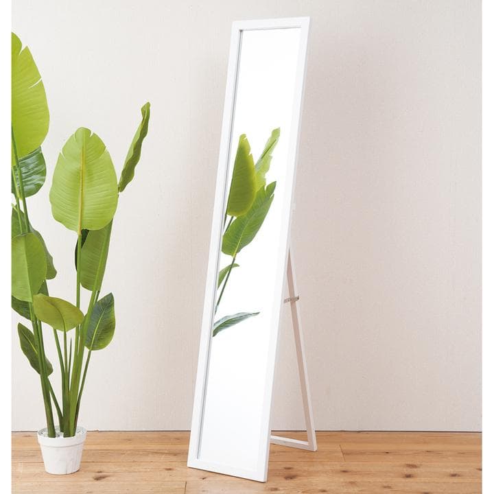 《新品・送料無料》美しい鏡面フレームルックスタンドミラー幅30 鏡 姿見