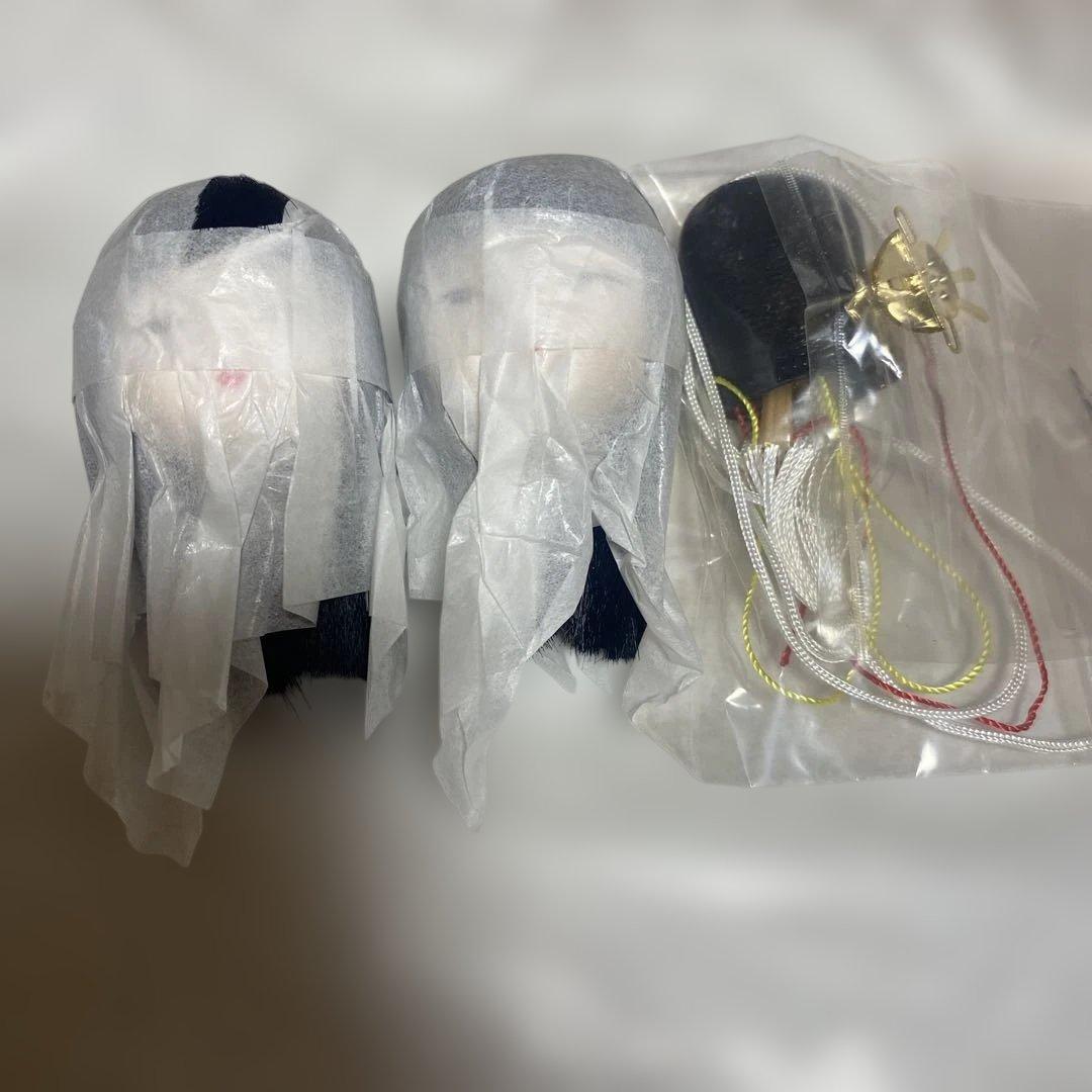 ペンギンママさん　木目込み人形(豆親王)雲弦台付キットとひな具セット