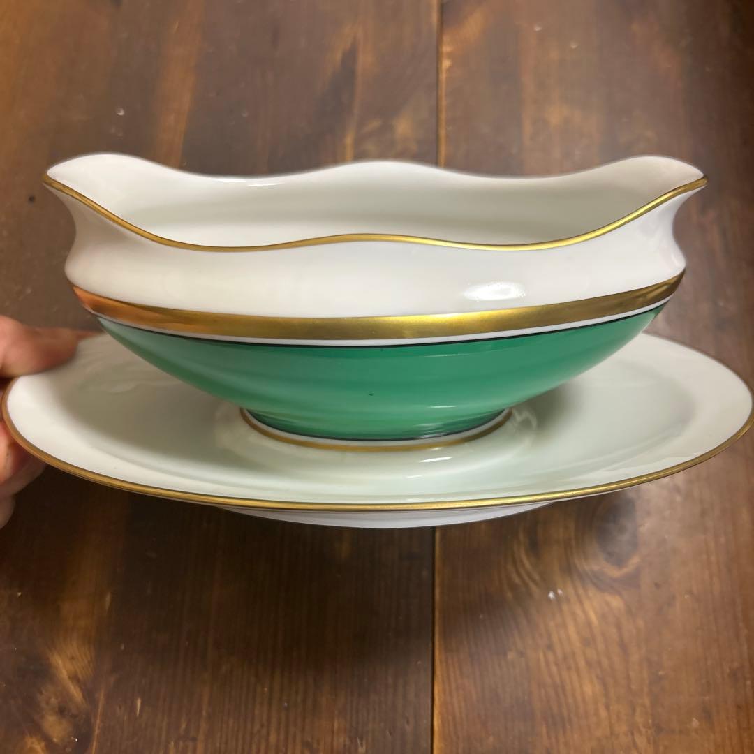 希少　レア　リチャードジノリ　インペログリーン　ソースボード　レードル付き