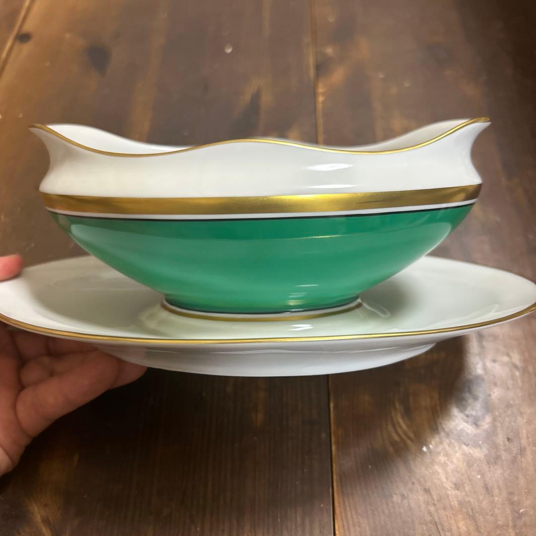 希少　レア　リチャードジノリ　インペログリーン　ソースボード　レードル付き