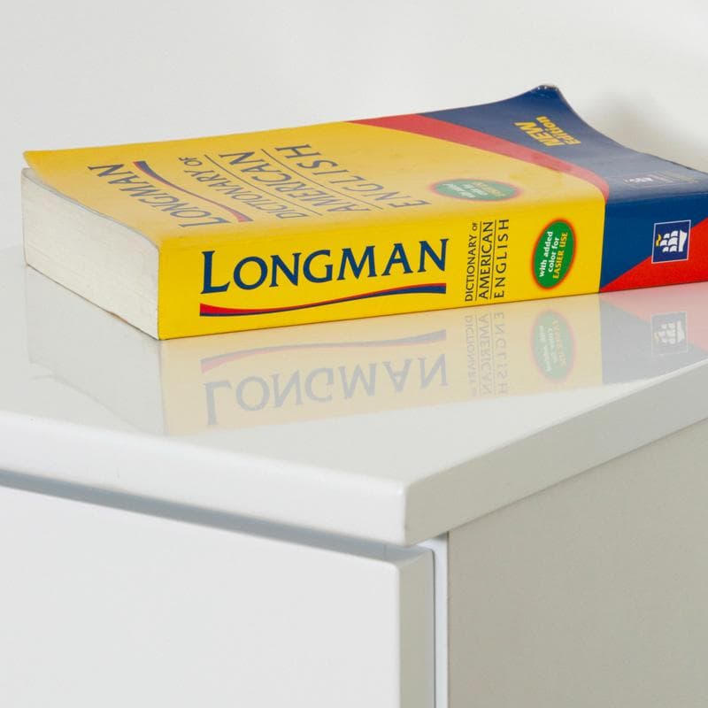 ホワイト鏡面 スリムサイドチェスト 5段 幅30cm