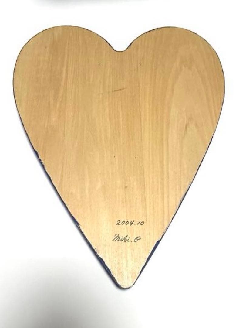 お洒落❇️夜の風景 フローラルボード（トールペイント）ハート ブルー インテリア