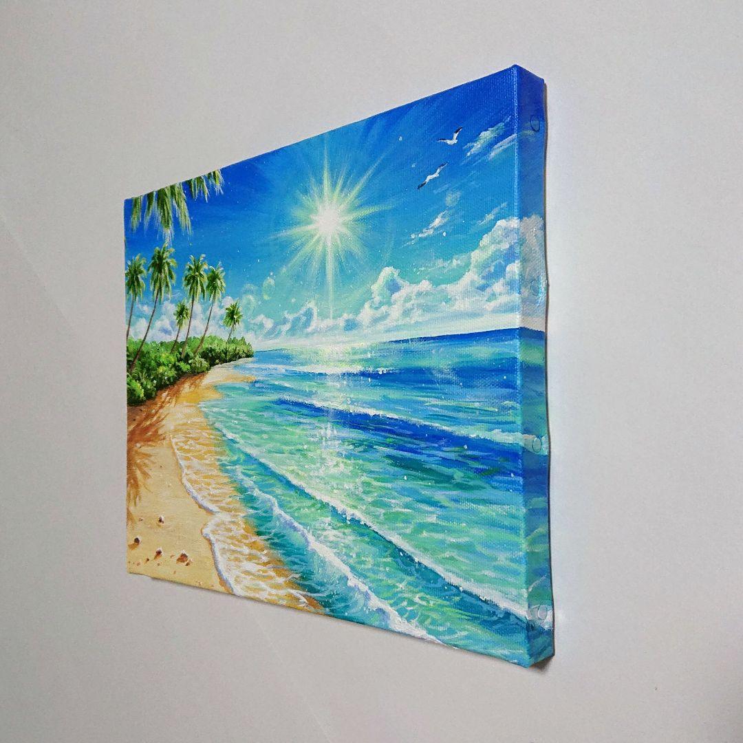 【Summer 】アクリル画 F3 風景画 絵画