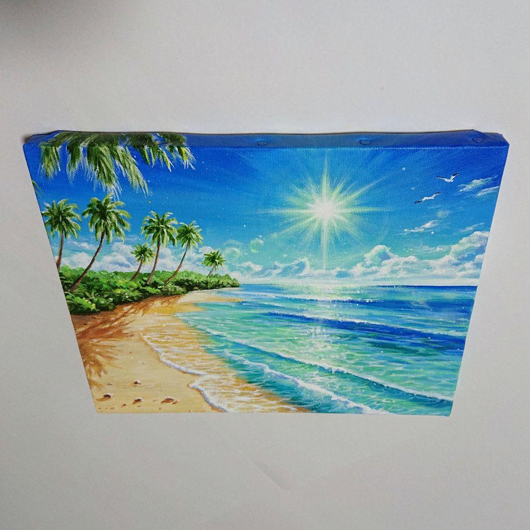 【Summer 】アクリル画 F3 風景画 絵画