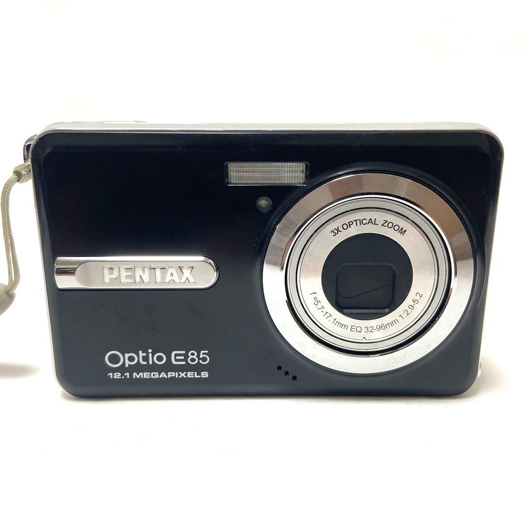 PENTAX Optio E85 ブラック コンパクトデジタルカメラ 動作品