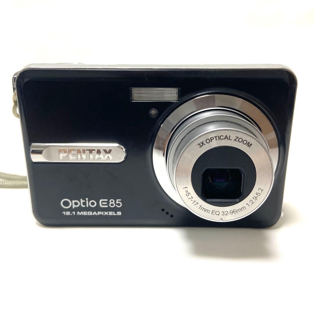 PENTAX Optio E85 ブラック コンパクトデジタルカメラ 動作品