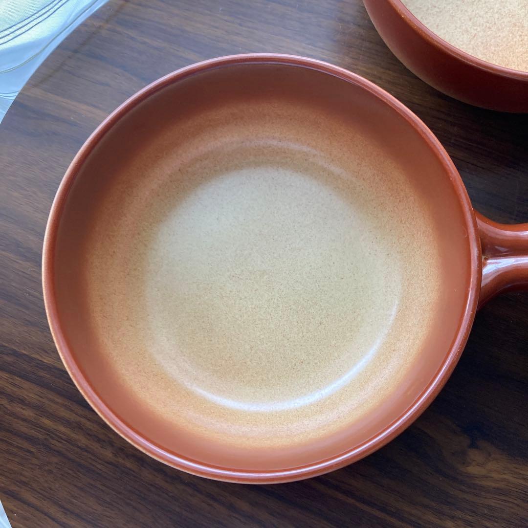 厚手グラタン皿　２枚セット　ブラウン　丈夫 スープ　パスタ　多用途　人気商品