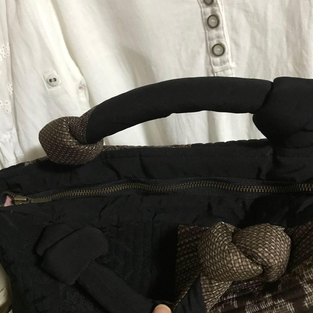 お値下げ　大島紬　手作り　ハンドバッグ　バッグ