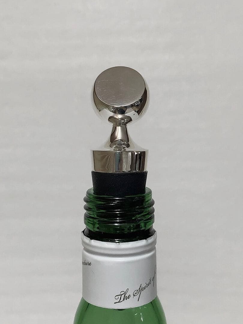 イタリア・イタルシルバー社製ボトルストッパー(密封栓) 純銀張り: ヴィンテージ