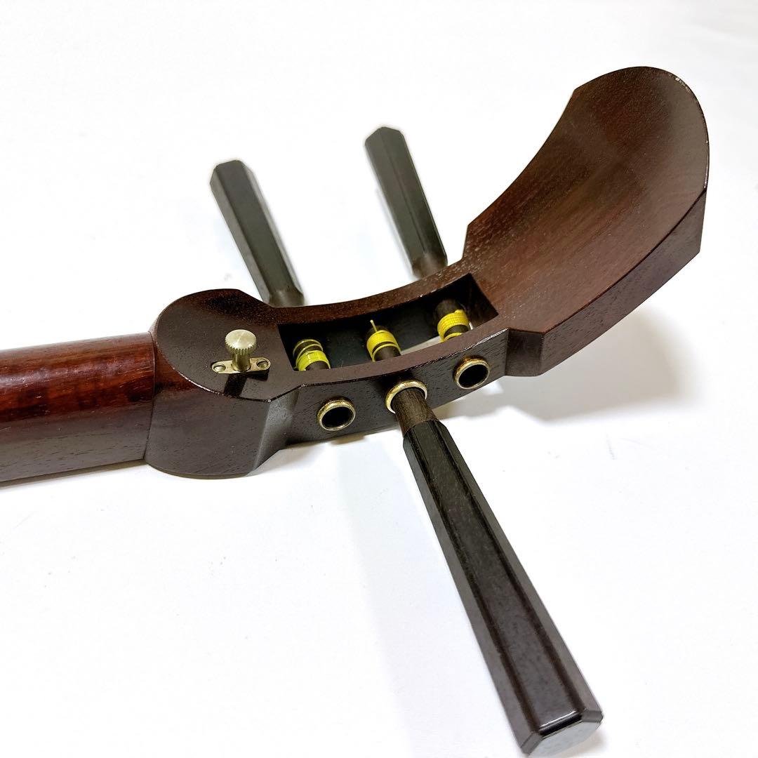 美品 三味線 紅木 トチ 中棹 東さわり