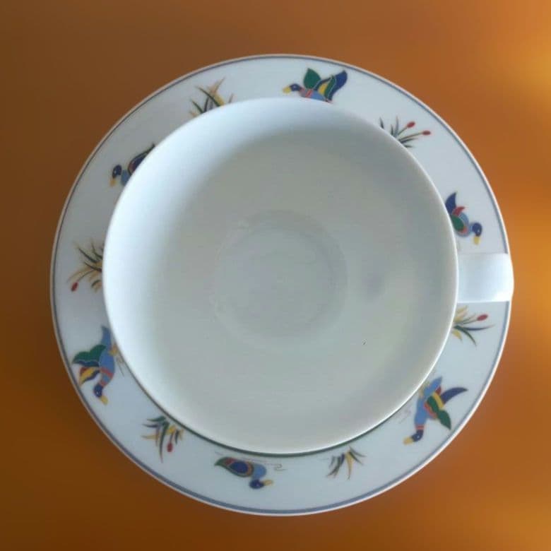 【希少】ヴィンテージ Germany アルツベルグ ブルーバード ティーセット