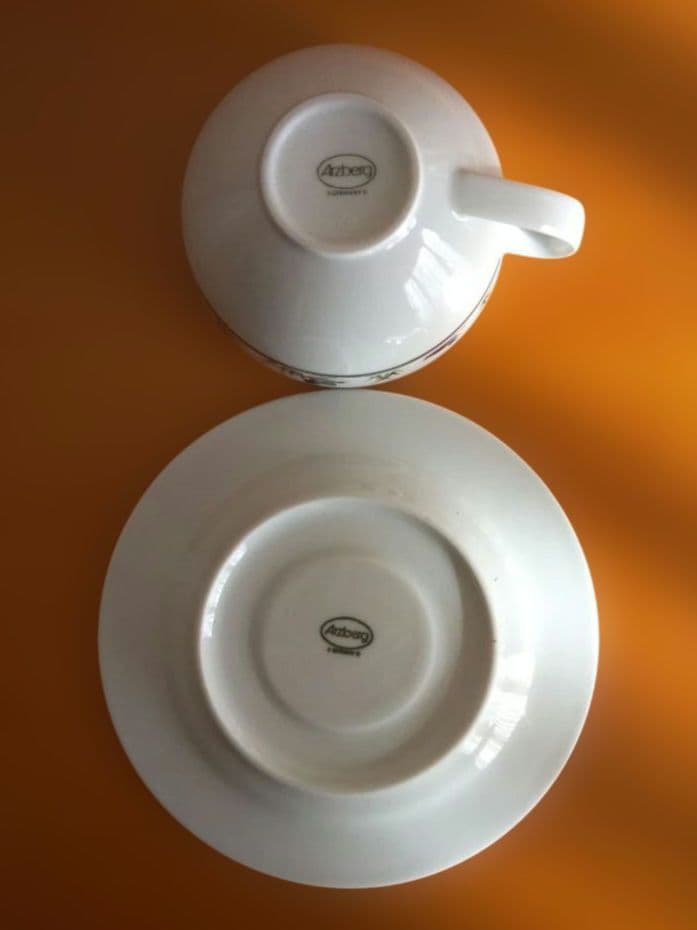 【希少】ヴィンテージ Germany アルツベルグ ブルーバード ティーセット