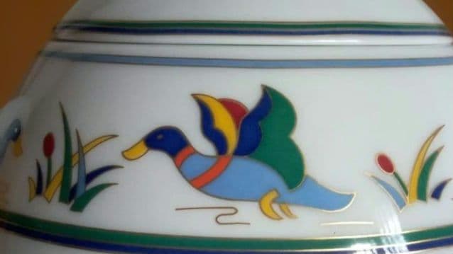 【希少】ヴィンテージ Germany アルツベルグ ブルーバード ティーセット