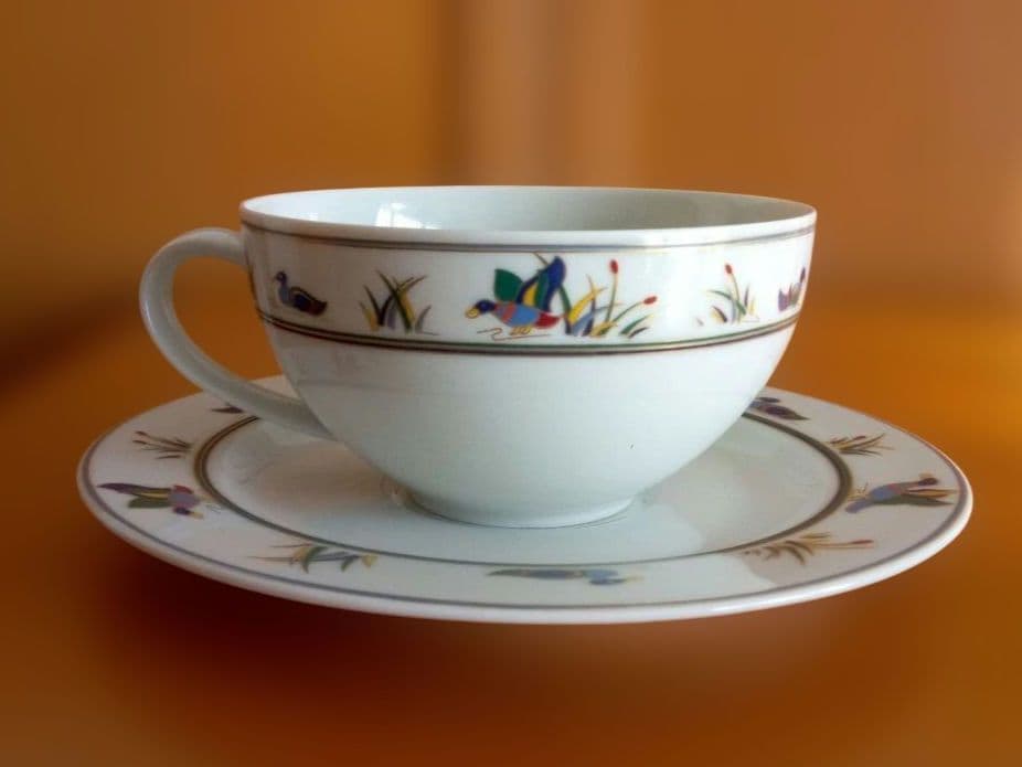 【希少】ヴィンテージ Germany アルツベルグ ブルーバード ティーセット